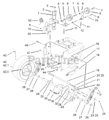 Toro 38559 (1028) - Toro 28" Power Shift Snow Thrower (SN: 240000001 - 240999999) (2004) Lower Traction Assembly