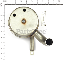Snapper 1001515MA Use 1001717ma: Muffler Assy - Mod 28 - image 2