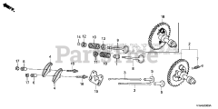 Honda HS1336 I A (SBAJ) - Honda 36" Snow Blower, Made in Japan (SN: SBAJ-5000001 - SBAJ-9999999) CAMSHAFT