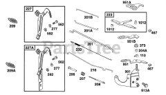 Briggs & Stratton 161432-0127-01 - Briggs & Stratton Horizontal Engine Controls