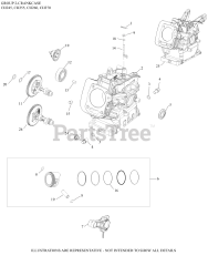 Kohler CH255-3158 - Kohler Command PRO Twin Engine, Basic Version, 5.5hp, 4kW 02 CrankCase