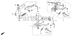 Honda H4518 H HSA/C (MZAT) - Honda Lawn Tractor, Made in Japan (SN: MZAT-3000001 - MZAT-3999999) CONTROL (H4518H)