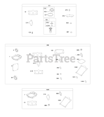 Briggs & Stratton 542777-0113-E1 - Briggs & Stratton Vertical Engine Carburetor Overhaul Kit, Engine/Valve Gasket Sets