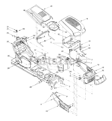 Yard Machines 13AS607H352 - Yard Machines Lawn Tractor (2000) (Walmart) Hood Style 7 &amp; 8 And Fuel Tank