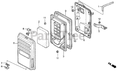 Honda EM3500X A (EA6) - Honda Generator, Made in Japan (SN: EA6-2000001 - EA6-3000000) AIR CLEANER (EM, EB)