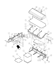 Cub Cadet 59A30023 (59A30023150) - Cub Cadet Power Assist Triple Bagger Grass Catcher Assembly