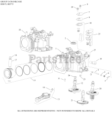 Kohler HD775-3003 - Kohler HD Series Engine, Basic Version, 7.75 ft-lbs, 173cc 02 CrankCase