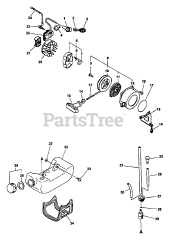 Echo EDR-2400 - Echo Reversible Engine Drill (Type 1) Ignition, Starter, Clutch, Fuel System