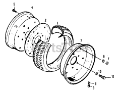 Simplicity 9518 (2097355) - Simplicity Compact Tractor, Diesel Turf Wheel - Front Group (3486I68)