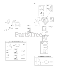 Briggs & Stratton 198707-0141-E2 - Briggs & Stratton Vertical Engine Carburetor, Gaskets