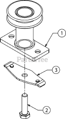 MTD 12AKD3KH095 - MTD Pro Walk-Behind Mower (2016) Blade Adapter
