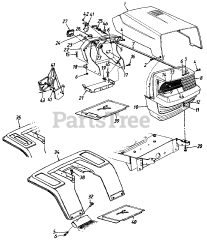 MTD 134M660G134 - MTD Lawn Tractor (1994) (Home Depot) Hood Style 0
