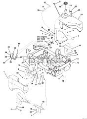 Gravely 990107 - Gravely Rapid XZ Zero-Turn Mower, 30hp Kohler (SN: 000101 & Above) Fuel Tanks and Hoses