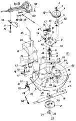 MTD 196-797-000 - MTD Mower Deck Assembly Only (1987)