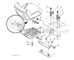 Husqvarna LTH 171 (960410023-05) - Husqvarna Lawn Tractor (2010-04) SEAT
