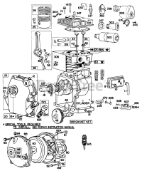 Briggs & Stratton 81101-9085-34 - Briggs & Stratton Horizontal Engine Cylinder,Crankcase,Gear Case
