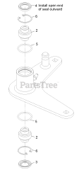 Exmark VTS651KA484 - Exmark 48" Vantage S-Series Stand-On Mower, Kawasaki FX651V (SN: 313000000 - 313999999) (2013) Idler Arm Assembly No. 116-3806