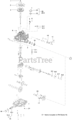 Toro 72523 - Toro 60" GrandStand Multi-Force Stand-On Mower (SN: 411600000 - 999999999) RH Transmission Assembly No. 138-5839