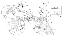 Gravely 950504 (200 D) - Gravely Skidster with Trencher Valve, 20hp Kubota (SN: 000101 - 000199)