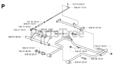 Husqvarna R 13 (953950401) - Husqvarna Swedish Riding Mower (2004-01) PROTECTION FRAME 2