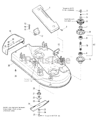 Simplicity 1691461 - Simplicity SunRunner 36" Front Cut Rear-Engine Riding Mower, 8hp 36" Mower Deck &amp; Arbor Group