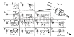 Honda GX160 K1 QX (GC02) - Honda Engine, Made in Japan (SN: GC02-2000001 - GC02-8669999) CRANKSHAFT (1)