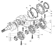 Toro 22333 (TX 525) - Toro Dingo Compact Utility Loader (SN: 270000401 - 270999999) (2007) Main Bearing Case Assembly