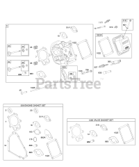 Briggs & Stratton 210432-0192-E9 - Briggs & Stratton Horizontal Engine Cylinder Head, Gasket Set - Engine, Gasket Set - Valve, Valves