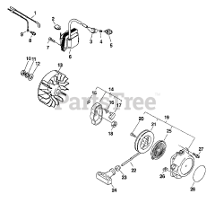 Echo PE-2601 - Echo Edger (Type 1E) Ignition, Starter, Flywheel