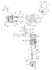 Cub Cadet GT 1054 (14AK94AK056) - Cub Cadet 54" Garden Tractor (2013) Kohler SV740-3002 Head, Valve &amp; Breather