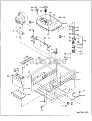 Subaru Robin RGD330017640 - Subaru Robin Generator 2300 Base Frame &amp; Fuel Tank