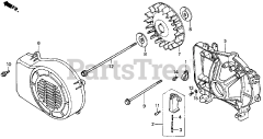 Honda EZ1400 A (EZEY) - Honda Generator, Made in Japan (SN: EZEY-1000001 - EZEY-9999999) REAR HOUSING