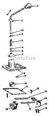 Cub Cadet 1604 (143-580-100) - Cub Cadet Garden Tractor Gear Shift Mechanism-582-SN 719999 &amp; Below
