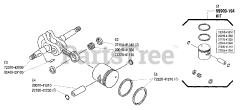 Shindaiwa 357 - Shindaiwa Chainsaw Piston, Crankshaft