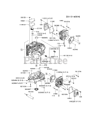 Kawasaki FS541V-CS00 - Kawasaki Engine CYLINDER/CRANKCASE
