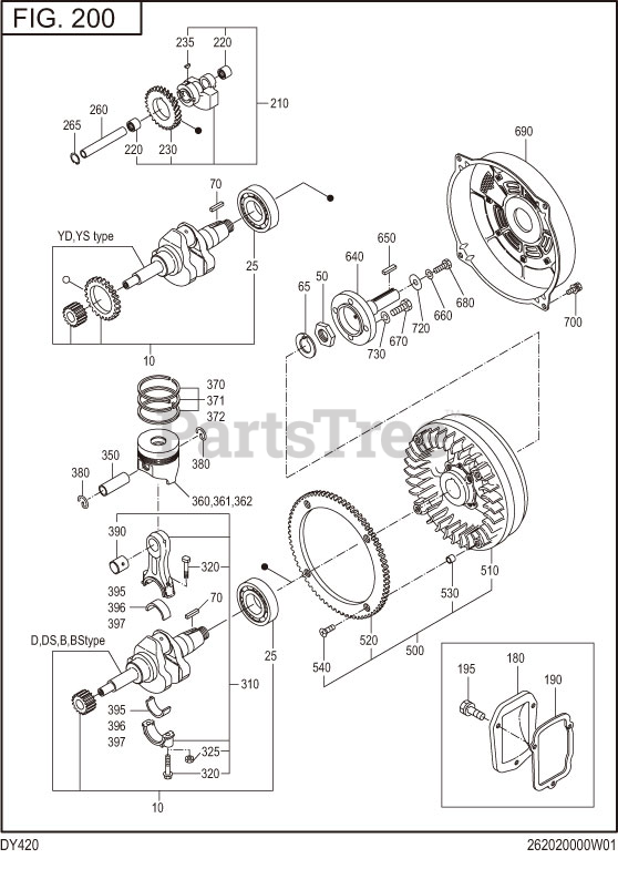 Subaru Robin DY420DS7870 DY42