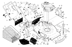 Poulan Pro PR 160 Y22RB (961480041-01) - Poulan Pro Walk-Behind Mower (2014-02) FRAME ENGINE