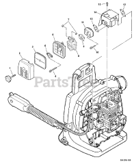 Echo PB-261 L - Echo Backpack Blower (SN: P07411001001 - P07411999999)
