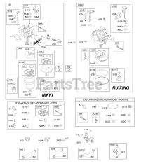 Briggs & Stratton 331777-0819-B1 - Briggs & Stratton Vertical Engine Carburetors, Carburetor Overhaul Kits, Fuel Supply