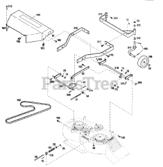 Cub Cadet 933 E (12AE751-100) - Cub Cadet Walk-Behind Mower Front Frame Assembly