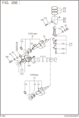 Subaru Robin EY400DD2240 (EY40) - Subaru Robin Engine 200 Crankshaft