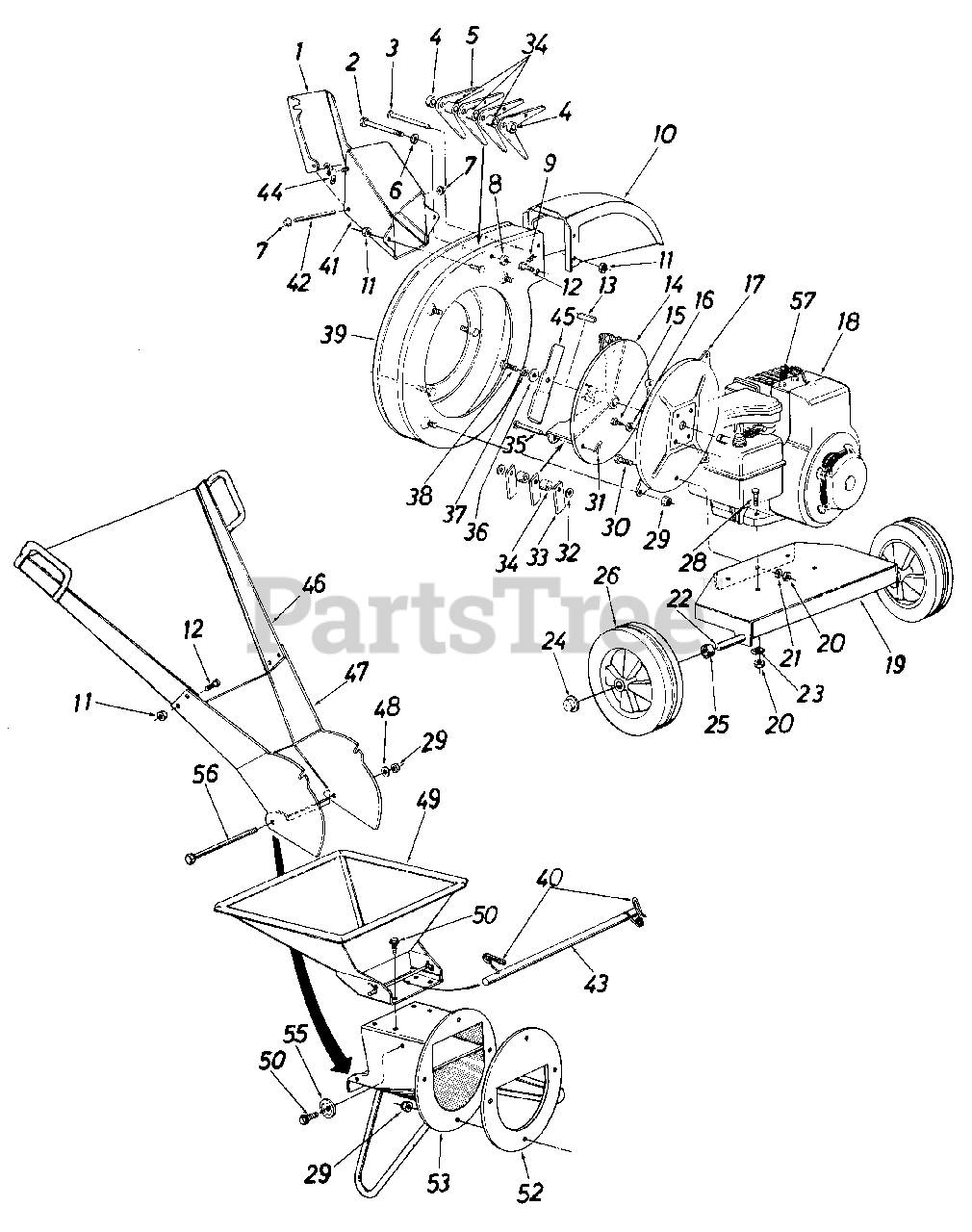 Mtd 5 Hp Chipper Shredder Parts
