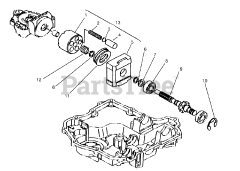 Toro 72062 (264-6) - Toro Yard Tractor (SN: 059000001 - 059000227) (1995) Motor Shaft