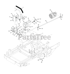 Scag STTII-61V-40BV-EFI - Scag Turf Tiger II 61" Zero-Turn Mower, 40hp Vanguard (SN: T3500001 - T3599999) STTII STEERING COMPONENTS