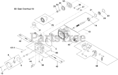 Toro 74550 - Toro 60" GrandStand Stand-On Mower (SN: 310000001 - 310999999) (2010) Hydraulic Pump Assembly No. 117-3597