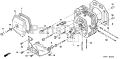 Honda GXV340 UA2 DX3 (GJAMA) - Honda Engine, Made in USA (SN: GJAMA-1000001 - GJAMA-9999999) CYLINDER HEAD