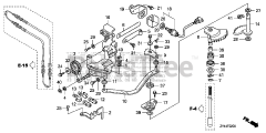 Honda BF175 AK1 XA (BAJJ) - Honda Marine Engine, Made in Japan (SN: BAJJ-1300001 - BAJJ-9999999) SHIFT SHAFT