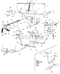 MTD 19940S - MTD 48" Snow Blade Attachment (1985)