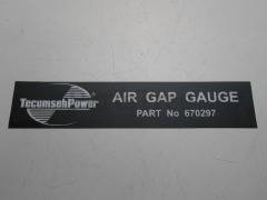 Tecumseh 670259 Air Gap Gauge