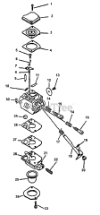Echo WP-1000 - Echo Water Pump (Type 1) Carburetor -- C1U-K28